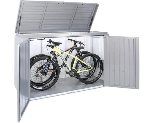 Fahrradbox mit zwei Fahrrädern