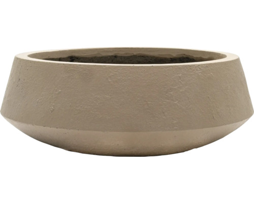 Pflanzschale Hedonist Light Desert Zement Ø 44 cm H 16 cm sand