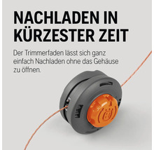 Trimmerkopf mit Trimmerfaden und Husqvarna Logo