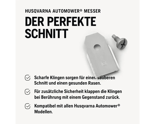 Husqvarna Automower Messer mit Schraube für Rasenmähroboter