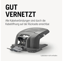 Automower Mähroboter ohne Ladestation mit zugänglichen Kabelverbindungen