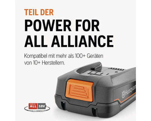 Husqvarna Akku als Teil der Power for All Alliance