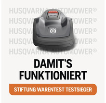 Husqvarna Mähroboter mit Stiftung Warentest Testsieger Auszeichnung