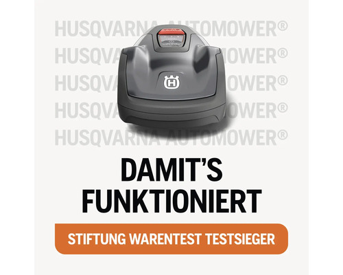 Husqvarna Mähroboter mit Stiftung Warentest Testsieger Auszeichnung