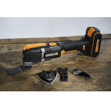 Multifunktionswerkzeug mit verschiedenen Aufsätzen der Marke Worx