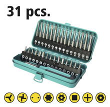 31-teiliges Schrauberbit-Set in geöffneter Box
