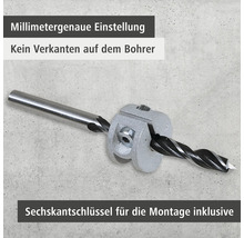 Bohrer mit Tiefenanschlag für präzises Bohren