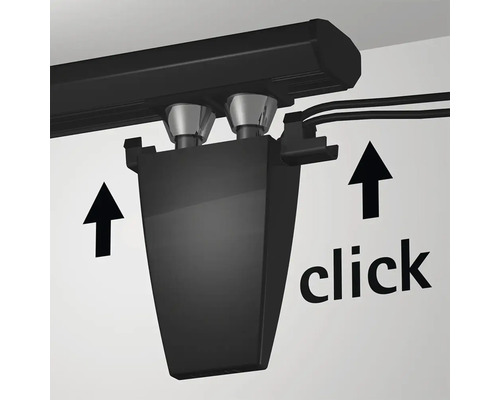 Abbildung einer Klickbefestigung für eine Leuchte