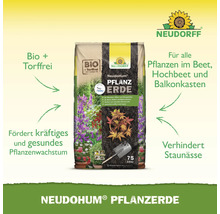 Sack NeudoHum Pflanzerde mit 75 Litern Inhalt für Beet, Hochbeet und Balkonkasten