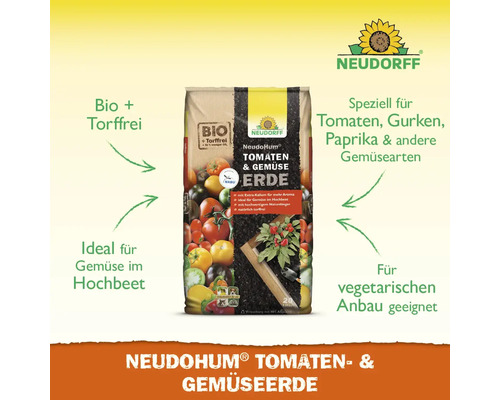 Neudorff NeudoHum Tomaten- und Gemüseerde im Sack