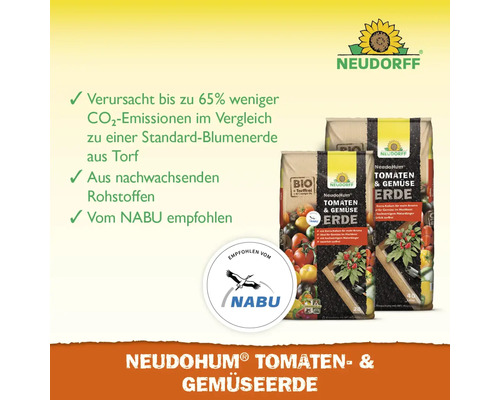 Neudorff NeudoHum Tomaten- und Gemüseerde in Verpackungen zu 20 und 40 Liter