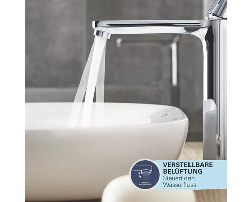 GROHE QUICKFIX Start Waschtischarmatur Chrom - Mit 28 Mm Keramikkartusche, Schnellmontage, 165 Mm