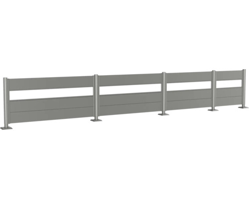 Lärmschutzzaun mit Metallpfosten