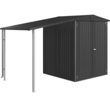 Metall Gerätehaus mit Vordach zur Aufbewahrung von Gartengeräten und Werkzeugen