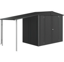 Metall Gerätehaus mit Vordach für Gartengeräte und Werkzeuge