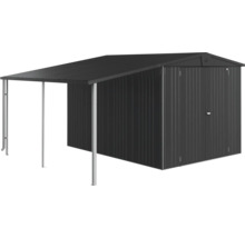 Metall Gerätehaus mit Vordach zur Aufbewahrung von Gartengeräten
