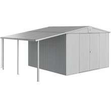 Metall Gerätehaus mit Vordach für Gartengeräte und Werkzeuge