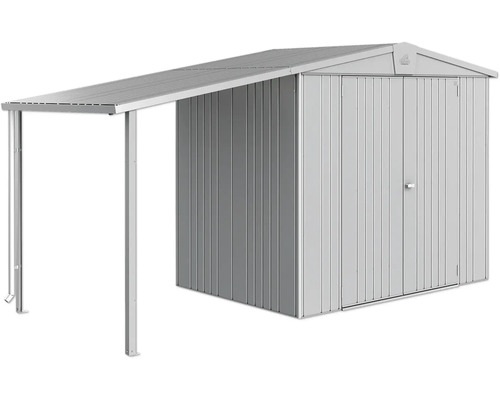 Metall Gerätehaus mit Vordach für Gartengeräte und Werkzeuge