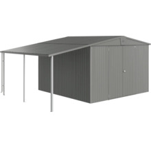 Metall Gerätehaus mit Vordach für Gartengeräte und Werkzeuge
