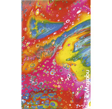 Abstraktes Gemälde mit Farbtropfen