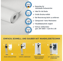 Rolle Malervlies mit Verarbeitungshinweisen und Hinweisen zu Eigenschaften