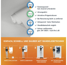 Vliestapete Rolle mit Produkteigenschaften und Anwendungsbeispielen