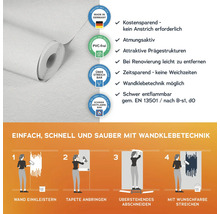 Tapetenrolle mit Produkteigenschaften und Anwendungsanleitung
