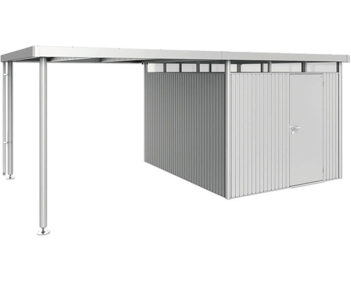 Metallcarport mit Geräteraum zur Aufbewahrung von Gartengeräten und Werkzeugen