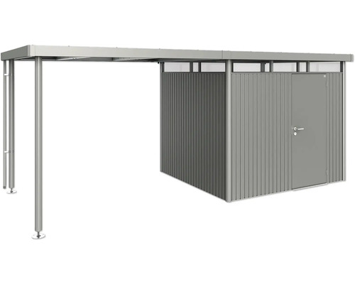 Geräteschuppen mit Überdachung und Tür