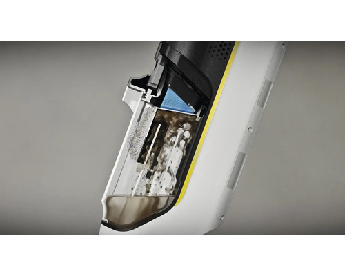 Querschnitt eines Reinigungsgeräts mit Schmutzwassertank