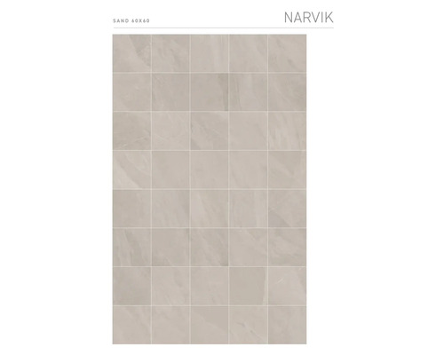 Fliesenmuster Narvik Sand, 60x60 cm