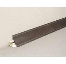 Sockelleiste mit Clipmontage an Wand und Boden