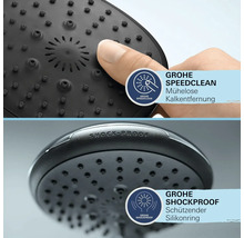 Grohe Speedclean Duschkopf mit Kalkentfernung und Shockproof Silikonring