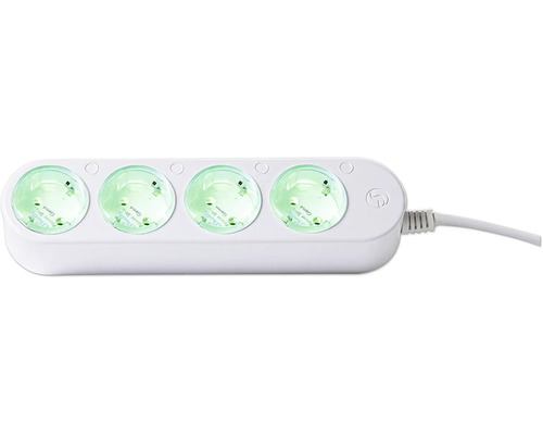 Steckdosenleiste mit vier Steckplätzen