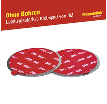 Zwei runde 3M Klebepads für Magnetolink