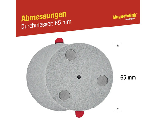 Magnetolink Schweißwinkel mit 65 Millimeter Durchmesser