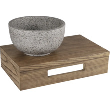 Dekoschale auf Holztablett