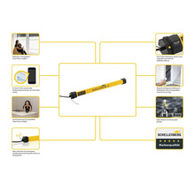 Schellenberg Rollladenantrieb mit Smart Home Integration und verschiedenen Funktionen