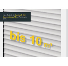 Rollladen für Kunststoff bis zehn Quadratmeter Zugkraft