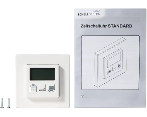 Schellenberg Zeitschaltuhr Standard mit Bedienungsanleitung und Befestigungsmaterial