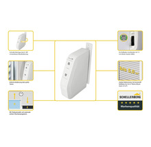 Schellenberg Rollotron Gurtwickler mit Montageinformationen und Produkteigenschaften