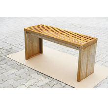 Metallbank mit Rostoptik für den Außenbereich