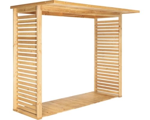 Holzlager für den Garten aus Holz