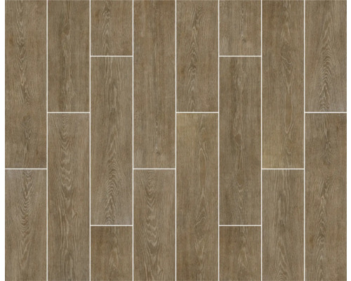 Fliesen mit Holzoptik im Verband verlegt