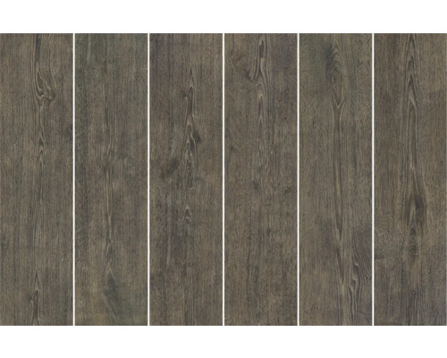 Mehrere dunkle Holzfliesen nebeneinander