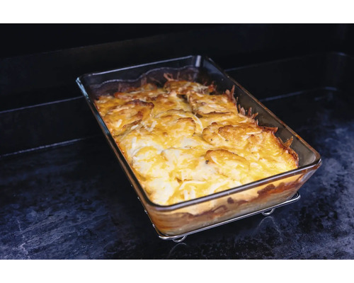 Gratin in Glasform