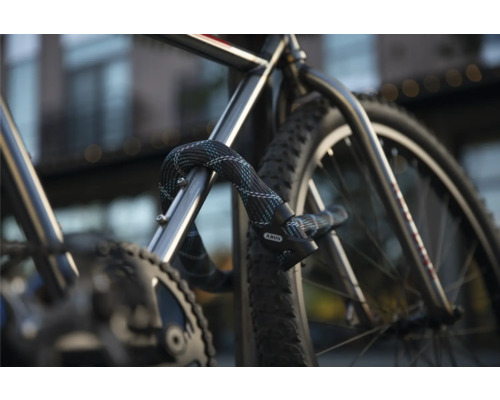 Fahrrad mit ABUS-Gliederkette gesichert