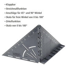 Winkelmesser mit Skala zur Winkelmessung