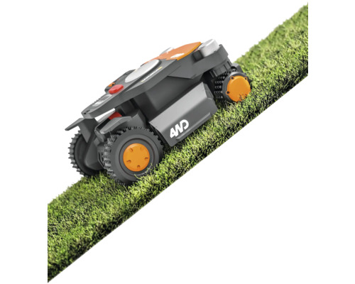 Rasenmähroboter auf Rasen