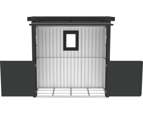 Offener Gerätehaus mit Fenster